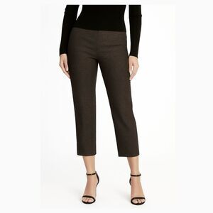 NWT Piazza Sempione Audrey Cropped Wool Blend Metallic Pant Size IT 48 US 12